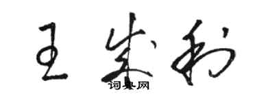 駱恆光王成利草書個性簽名怎么寫