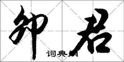 胡問遂卯君行書怎么寫