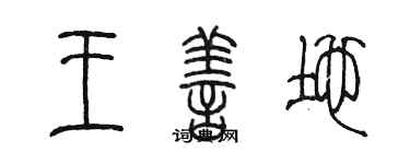 陳墨王善地篆書個性簽名怎么寫