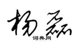 朱錫榮楊磊草書個性簽名怎么寫