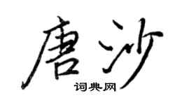 王正良唐沙行書個性簽名怎么寫