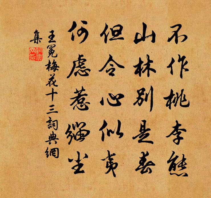 王冕梅花 十三書法作品欣賞