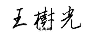 王正良王樹光行書個性簽名怎么寫