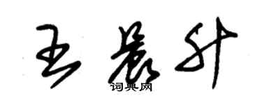 朱錫榮王晨升草書個性簽名怎么寫