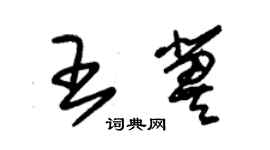 朱錫榮王冀草書個性簽名怎么寫