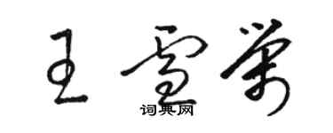 駱恆光王雪榮草書個性簽名怎么寫