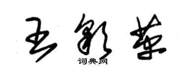 朱錫榮王彩革草書個性簽名怎么寫