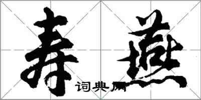 胡問遂壽燕行書怎么寫