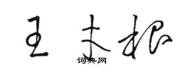 駱恆光王才根草書個性簽名怎么寫