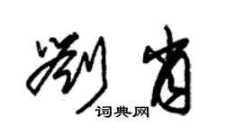 朱錫榮劉肖草書個性簽名怎么寫