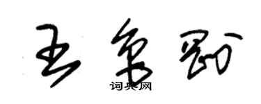 朱錫榮王魯剛草書個性簽名怎么寫