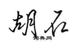 駱恆光胡石行書個性簽名怎么寫