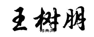 胡問遂王樹朋行書個性簽名怎么寫