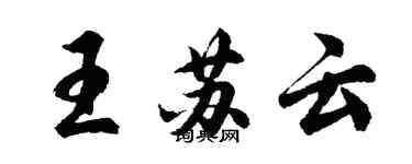 胡問遂王蘇雲行書個性簽名怎么寫