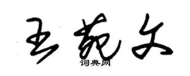 朱錫榮王苑文草書個性簽名怎么寫