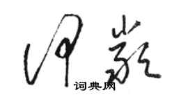 駱恆光何嚴草書個性簽名怎么寫