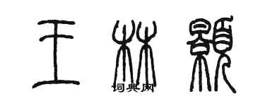 陳墨王林顥篆書個性簽名怎么寫