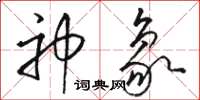 駱恆光神象草書怎么寫