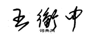 朱錫榮王衡中草書個性簽名怎么寫