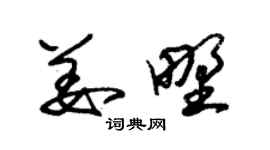 朱錫榮姜野草書個性簽名怎么寫