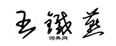 朱錫榮王鐵燕草書個性簽名怎么寫