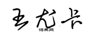 朱錫榮王尤卡草書個性簽名怎么寫