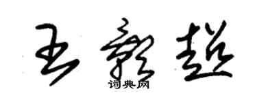 朱錫榮王影超草書個性簽名怎么寫