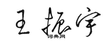 駱恆光王振宇草書個性簽名怎么寫