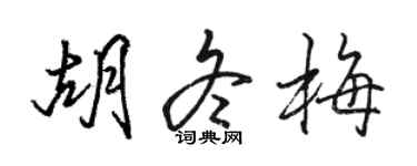 駱恆光胡冬梅行書個性簽名怎么寫