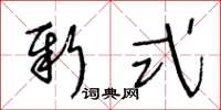 王冬齡新式草書怎么寫