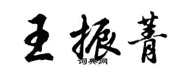 胡問遂王振菁行書個性簽名怎么寫