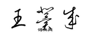 梁錦英王冀成草書個性簽名怎么寫