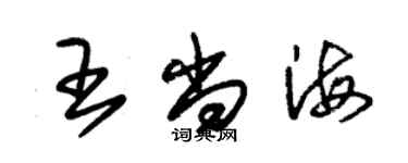 朱錫榮王尚海草書個性簽名怎么寫