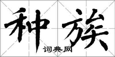 翁闓運種族楷書怎么寫