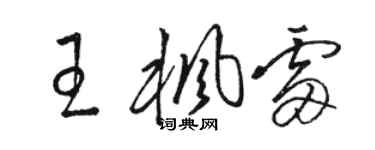 駱恆光王楓雷草書個性簽名怎么寫