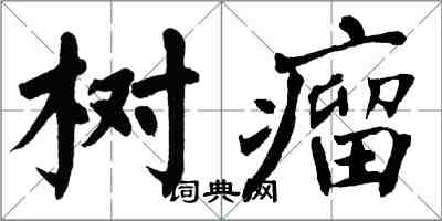 翁闓運樹瘤楷書怎么寫