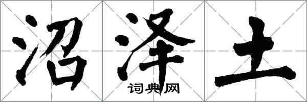 翁闓運沼澤土楷書怎么寫