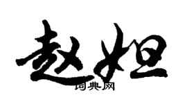 胡問遂趙妲行書個性簽名怎么寫