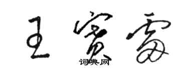 駱恆光王賽雷草書個性簽名怎么寫