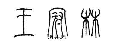 陳墨王冠林篆書個性簽名怎么寫