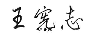 駱恆光王憲志行書個性簽名怎么寫