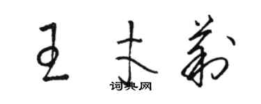 駱恆光王才莉草書個性簽名怎么寫