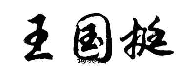 胡問遂王國挺行書個性簽名怎么寫