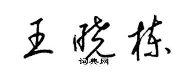 梁錦英王曉棟草書個性簽名怎么寫