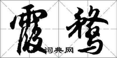 胡問遂霞鶩行書怎么寫