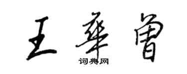 王正良王華曾行書個性簽名怎么寫