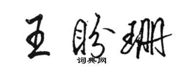 駱恆光王盼珊行書個性簽名怎么寫