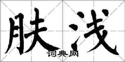 翁闓運膚淺楷書怎么寫