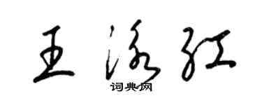 梁錦英王泳紅草書個性簽名怎么寫