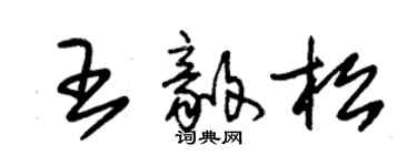 朱錫榮王毅松草書個性簽名怎么寫